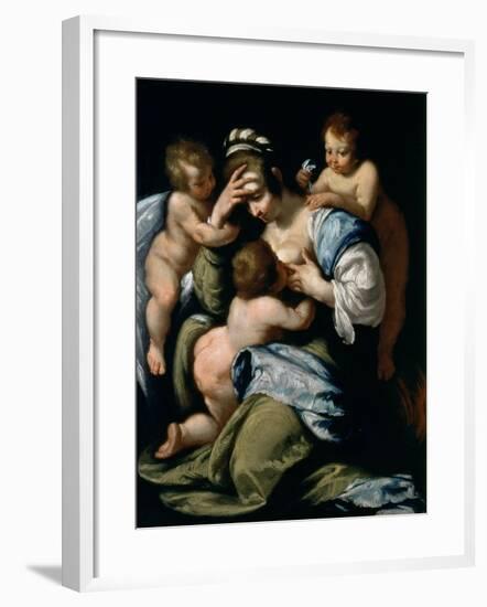 Charity-Bernardo Strozzi-Framed Giclee Print