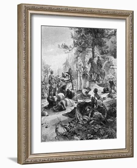 Charlemagne and Saxons-Alphonse Mucha-Framed Art Print