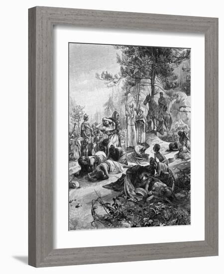 Charlemagne and Saxons-Alphonse Mucha-Framed Art Print