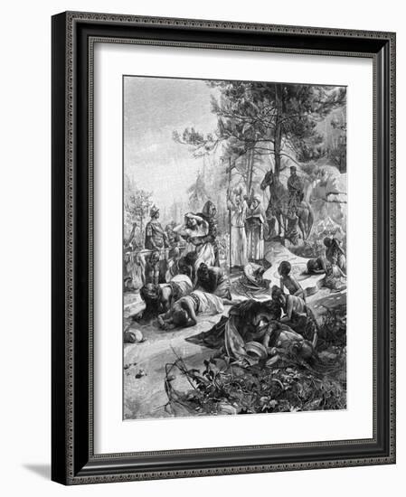 Charlemagne and Saxons-Alphonse Mucha-Framed Art Print