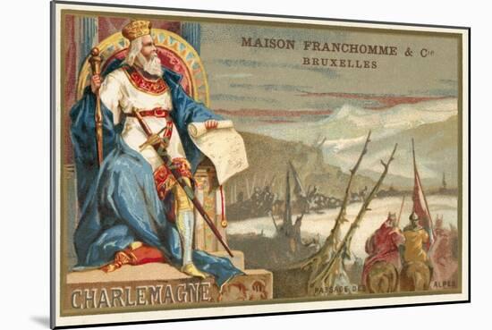 Charlemagne and the Crossing of the Alps-null-Mounted Giclee Print