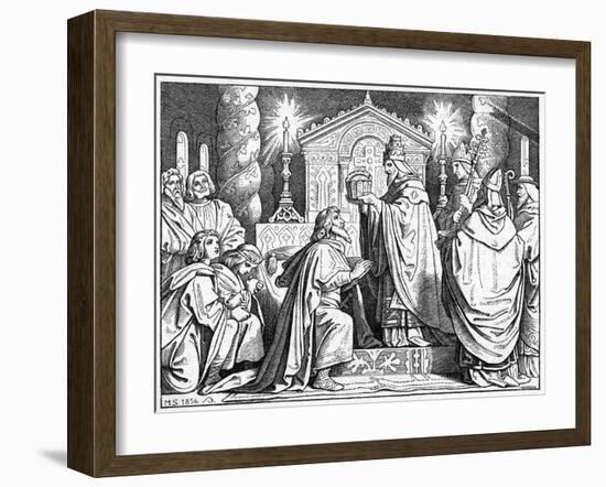 Charlemagne Crowned-Moritz Von Schwind-Framed Art Print