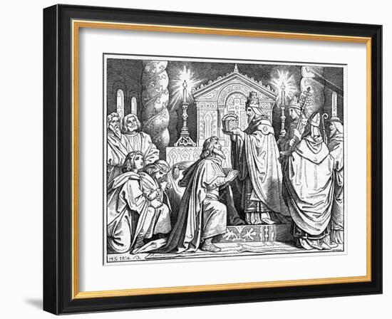 Charlemagne Crowned-Moritz Von Schwind-Framed Art Print