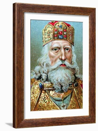 Charlemagne, King of the Franks, C1920-null-Framed Giclee Print