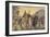 Charlemagne Makes a Pilgrimage to Mont Tombe, Now known as Mont Saint-Michel-null-Framed Art Print