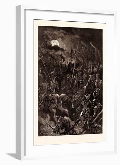 Charlemagne's Vision-Gustave Dore-Framed Giclee Print