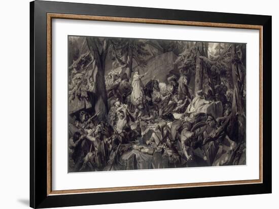 Charlemagne traversant les alpes et forçant les gorges du Mont-Cenis, en 773-Paul Delaroche-Framed Giclee Print