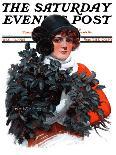 "Kindly Replace Turf," Saturday Evening Post Cover, September 22, 1923-Charles A. MacLellan-Framed Giclee Print