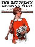 "Oars and Flowers," Saturday Evening Post Cover, September 26, 1925-Charles A. MacLellan-Giclee Print