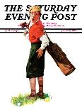"Woman and Signal Flags," Saturday Evening Post Cover, August 21, 1926-Charles A. MacLellan-Giclee Print