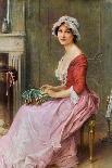 The Pink Rose, (Oil on Canvas)-Charles Amable Lenoir-Giclee Print