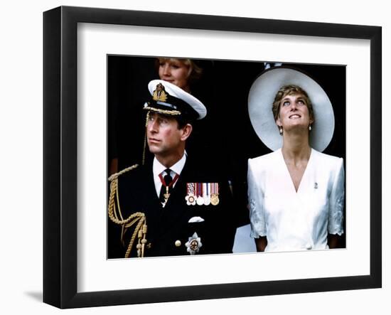 Charles and Diana-null-Framed Art Print