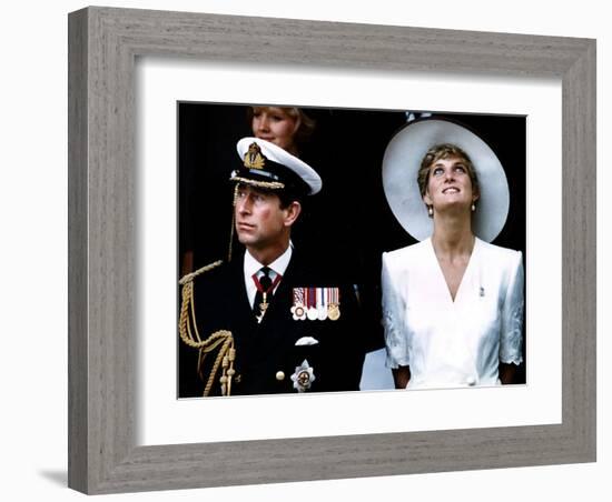 Charles and Diana-null-Framed Art Print