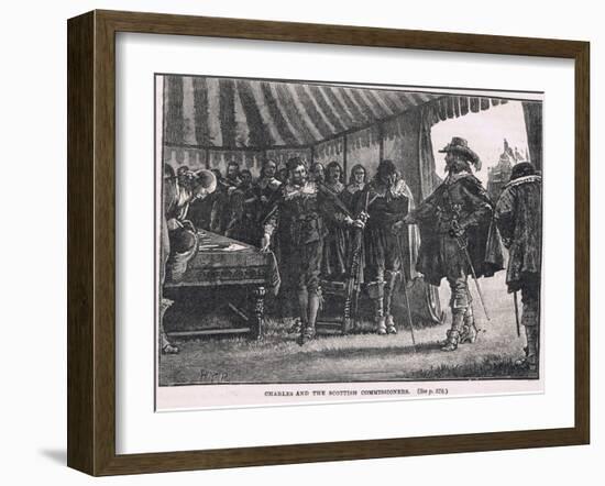 Charles and the Scottish Commissioners 1639-Henry Moore-Framed Giclee Print