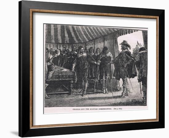 Charles and the Scottish Commissioners 1639-Henry Moore-Framed Giclee Print