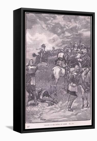 Charles at the Battle of Naseby Ad 1645-Henry Marriott Paget-Framed Premier Image Canvas