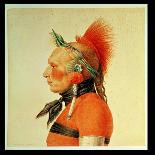An Osage Warrior, C.1804-Charles Balthazar Julien Fevret De Saint-memin-Laminated Giclee Print