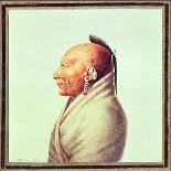 An Osage Warrior, C.1804-Charles Balthazar Julien Fevret De Saint-memin-Mounted Giclee Print