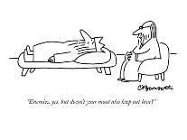 "Not guilty, because puppies do these things." - New Yorker Cartoon-Charles Barsotti-Premium Giclee Print