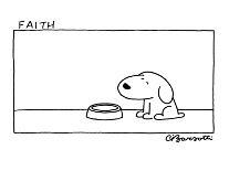 "I bark at everything. Can't go wrong that way." - New Yorker Cartoon-Charles Barsotti-Premium Giclee Print