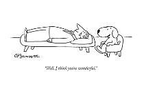"Well, I think you're wonderful." - New Yorker Cartoon-Charles Barsotti-Premium Giclee Print