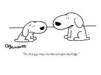 "So you're little Bobbie; well, Rex here has been going on and on about yo?" - Cartoon-Charles Barsotti-Premium Giclee Print