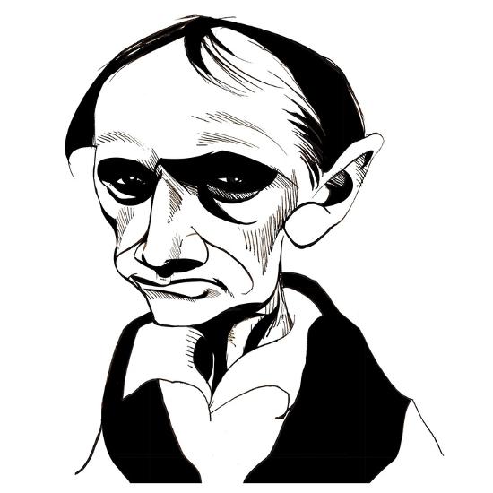 'Charles Baudelaire - caricature of French poet, 1821-67' Giclee Print ...