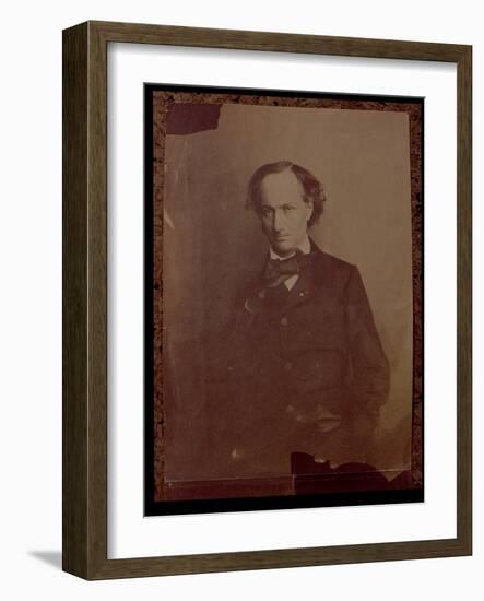 Charles Baudelaire, French Poet, Portrait Photograph-Nadar-Framed Giclee Print