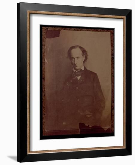 Charles Baudelaire, French Poet, Portrait Photograph-Nadar-Framed Giclee Print