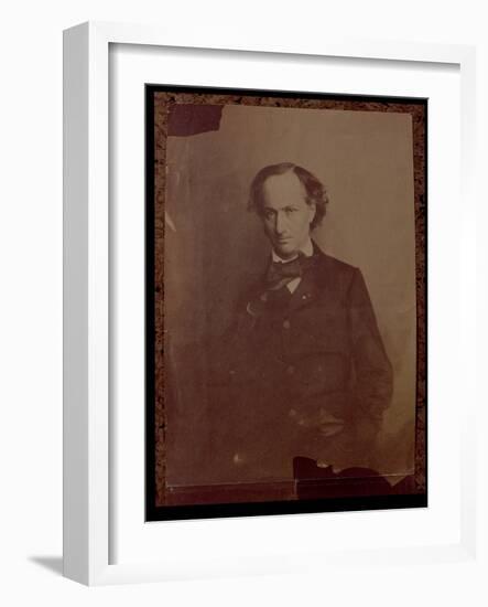 Charles Baudelaire, French Poet, Portrait Photograph-Nadar-Framed Giclee Print