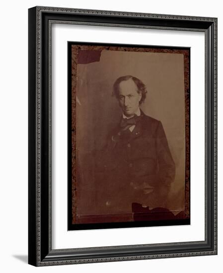 Charles Baudelaire, French Poet, Portrait Photograph-Nadar-Framed Giclee Print