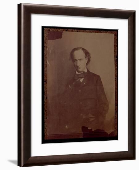 Charles Baudelaire, French Poet, Portrait Photograph-Nadar-Framed Giclee Print