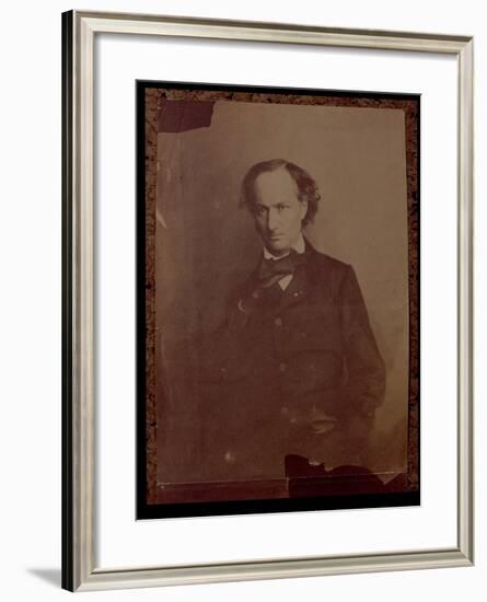 Charles Baudelaire, French Poet, Portrait Photograph-Nadar-Framed Giclee Print