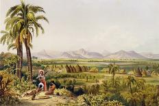 Pirara and Lake Amucu, the Site of El Dorado, from "Views in the Interior of Guiana"-Charles Bentley-Framed Giclee Print