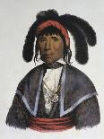Ne-Sou-A-Quoit, a Fox Chief, Illustration from "The Indian Tribes of North America"-Charles Bird King-Framed Giclee Print