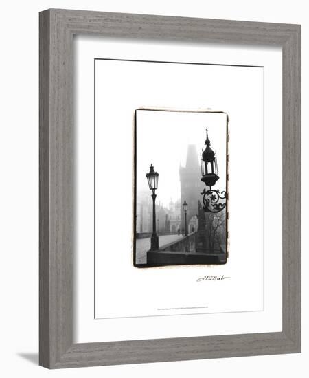 Charles Bridge in Morning Fog I-Laura Denardo-Framed Art Print