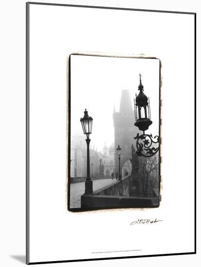 Charles Bridge in Morning Fog I-Laura Denardo-Mounted Art Print