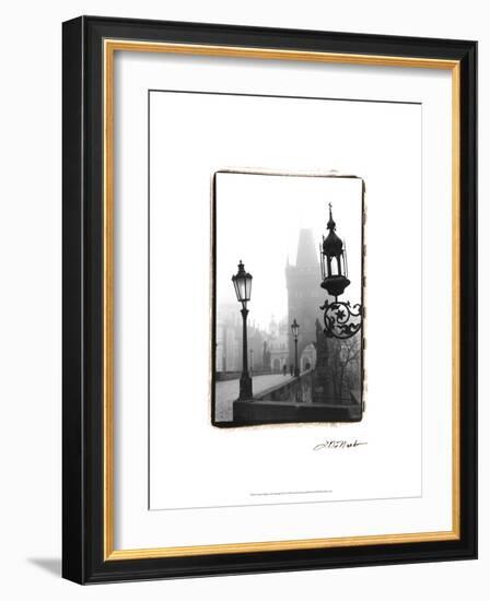 Charles Bridge in Morning Fog I-Laura Denardo-Framed Art Print