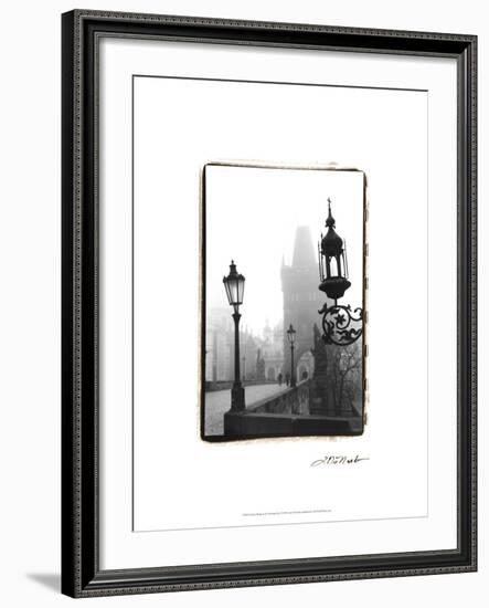 Charles Bridge in Morning Fog I-Laura Denardo-Framed Art Print