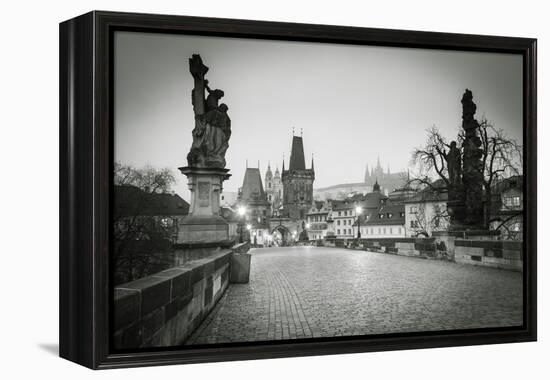 Charles Bridge, (Karluv Most), Prague, Czech Republic-Jon Arnold-Framed Premier Image Canvas