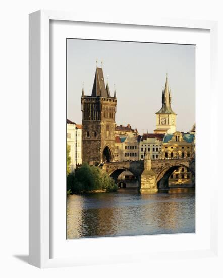 Charles Bridge, Old Town Bridge and the Water Tower, Prague, Czech Republic-Sergio Pitamitz-Framed Photographic Print