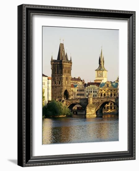 Charles Bridge, Old Town Bridge and the Water Tower, Prague, Czech Republic-Sergio Pitamitz-Framed Photographic Print