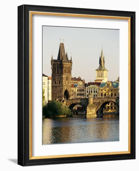 Charles Bridge, Old Town Bridge and the Water Tower, Prague, Czech Republic-Sergio Pitamitz-Framed Photographic Print