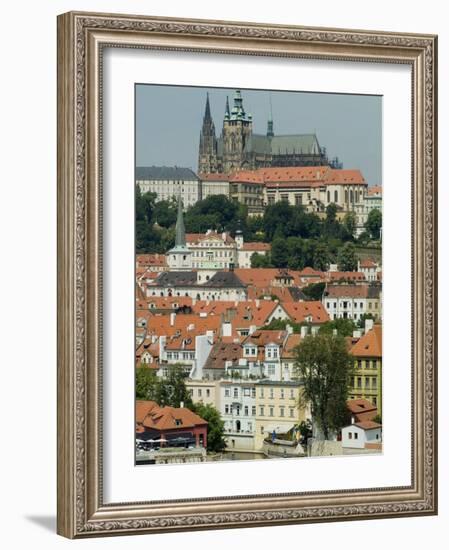 Charles Bridge Overlooking Stare Mesto, Prague, UNESCO World Heritage Site, Czech Republic-Ethel Davies-Framed Photographic Print