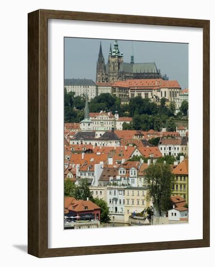 Charles Bridge Overlooking Stare Mesto, Prague, UNESCO World Heritage Site, Czech Republic-Ethel Davies-Framed Photographic Print