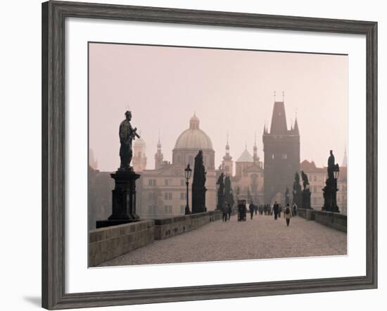 Charles Bridge, Prague, Czech Republic-Jon Arnold-Framed Photographic Print