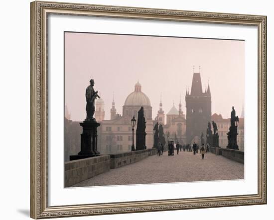 Charles Bridge, Prague, Czech Republic-Jon Arnold-Framed Photographic Print