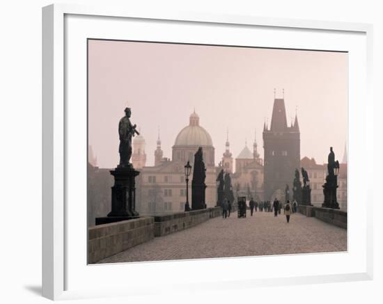 Charles Bridge, Prague, Czech Republic-Jon Arnold-Framed Photographic Print