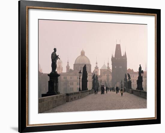 Charles Bridge, Prague, Czech Republic-Jon Arnold-Framed Photographic Print