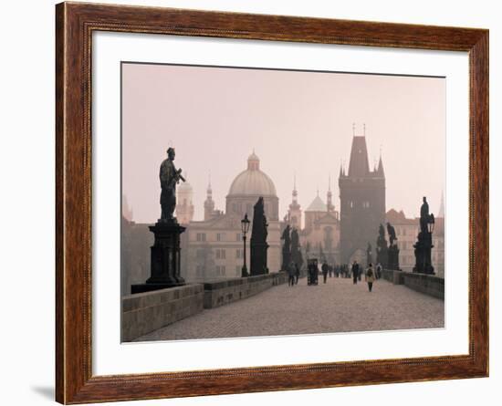 Charles Bridge, Prague, Czech Republic-Jon Arnold-Framed Photographic Print